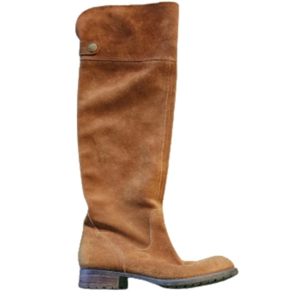Franco sarto suede leather riding boots color tan size 6.5 US - Picture 3 of 10